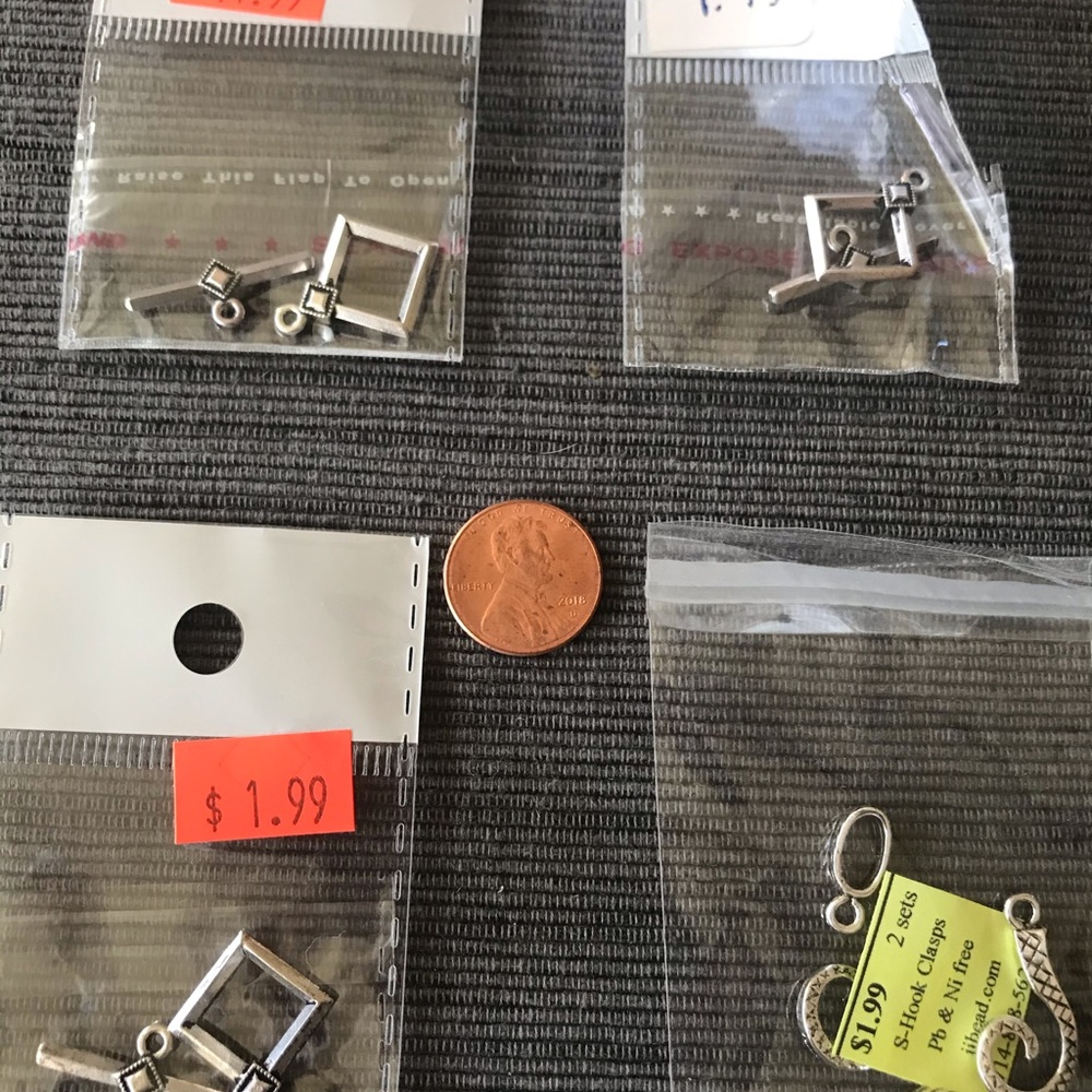 TOGGLE AND S-HOOK CLASPS Jewelry Craft Art Supplie